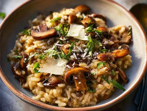 Krämig Svamprisotto