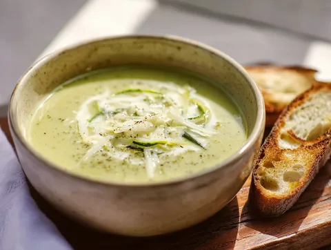 Krämig Zucchinisoppa